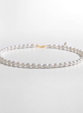 925银淡水珍珠6-7点位项链短款时