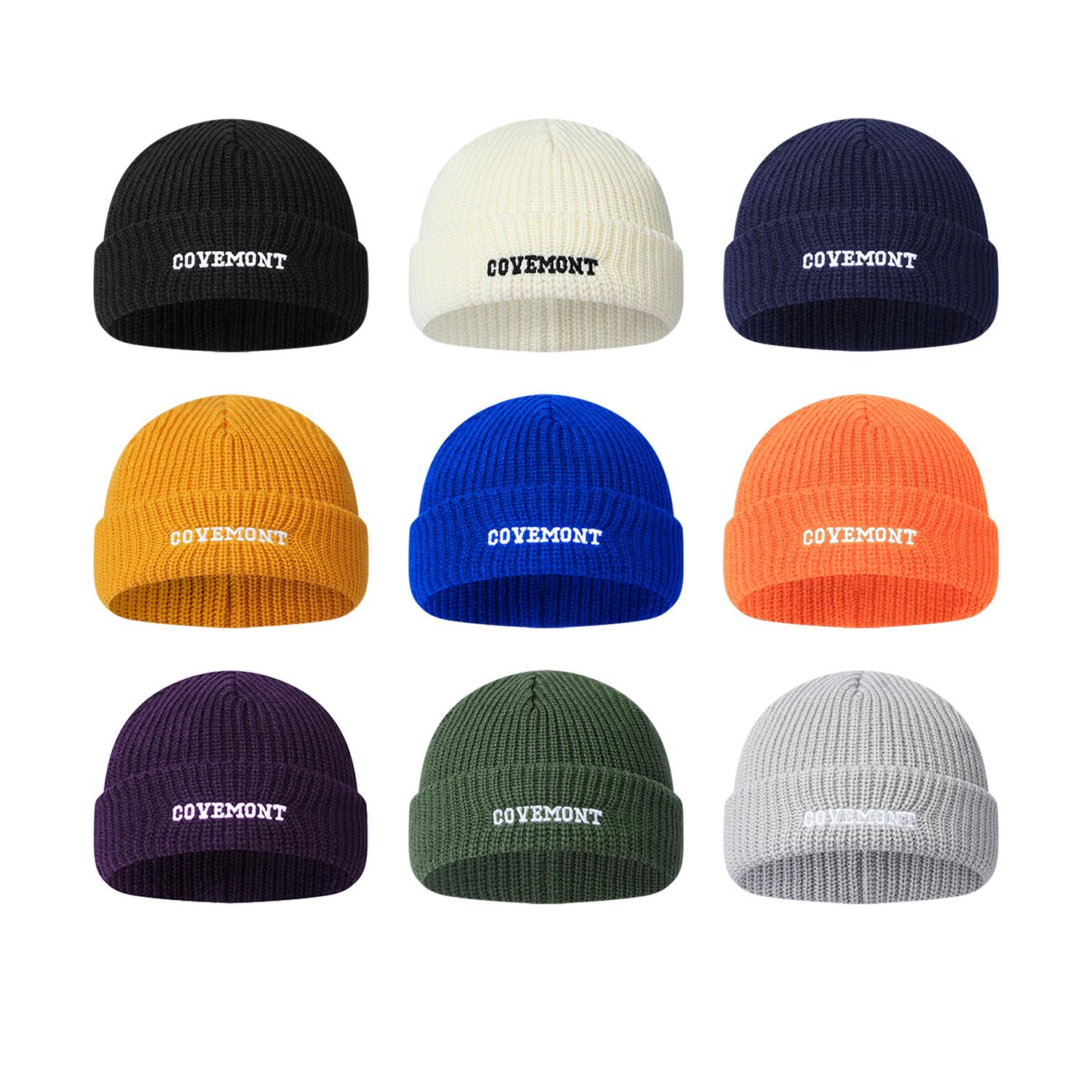 Covemont新款瓜皮帽毛线帽冷帽