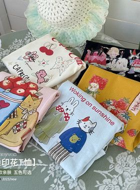 童装婴儿装亲子装T恤HS62422卡通打底衫无 夏季 卡通人
