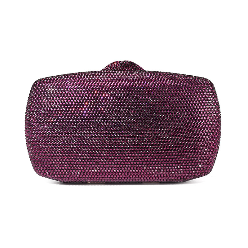 彩月女士贝壳烫钻晚装包 宴会派对年会手拎包新娘包伴娘包镶钻包