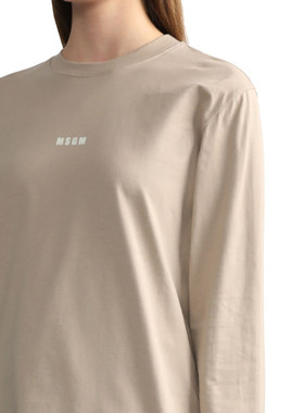 简约精梳纯棉unisex小众长袖tee