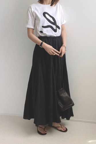 agnes精梳纯棉法式优雅tee