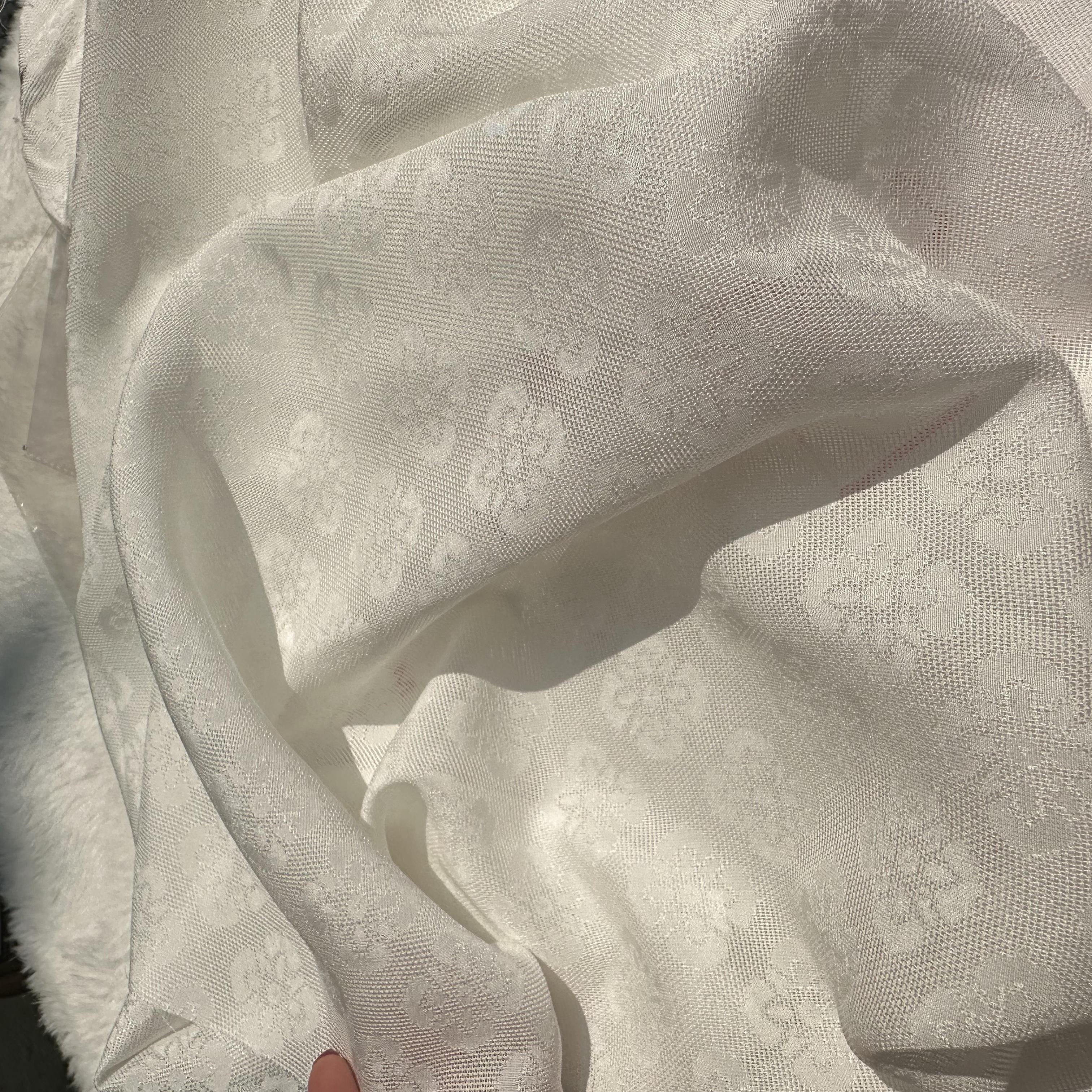 锦罗坊汉服真丝布料中国风花罗