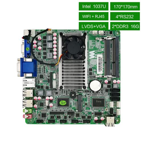 1037U主板3个VGA显示双内存4COM