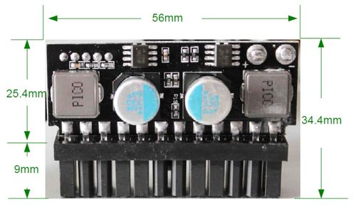 电源模块12v输入直插24pinDC-ATX