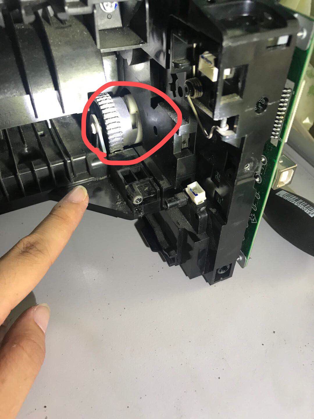 联想打印机M2251进纸齿轮摆轮定影轴侧板此轮古轮驱动配件