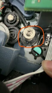 映美FP630K 530KIII 前后进纸切换齿轮 走纸齿轮轱辘配件 538K