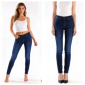 小码 棉弹牛仔裤 超特价 穿上就会爱上有型修身 A1318 晓外贸女