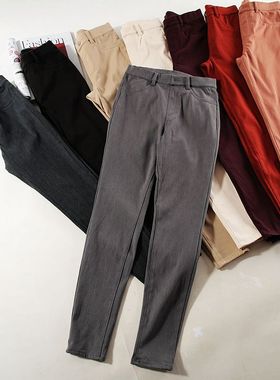 【断码5折】晓 外贸女 J012加绒保暖自发热高弹高腰 铅笔裤~A2716