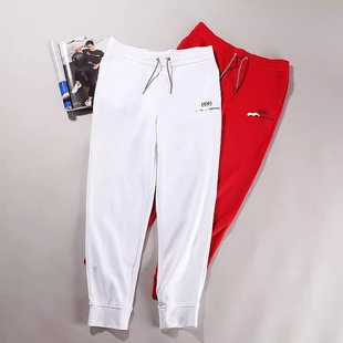 造型感时尚 J004 力 2色 A3691 晓 利落束脚毛圈棉运动裤 外贸男