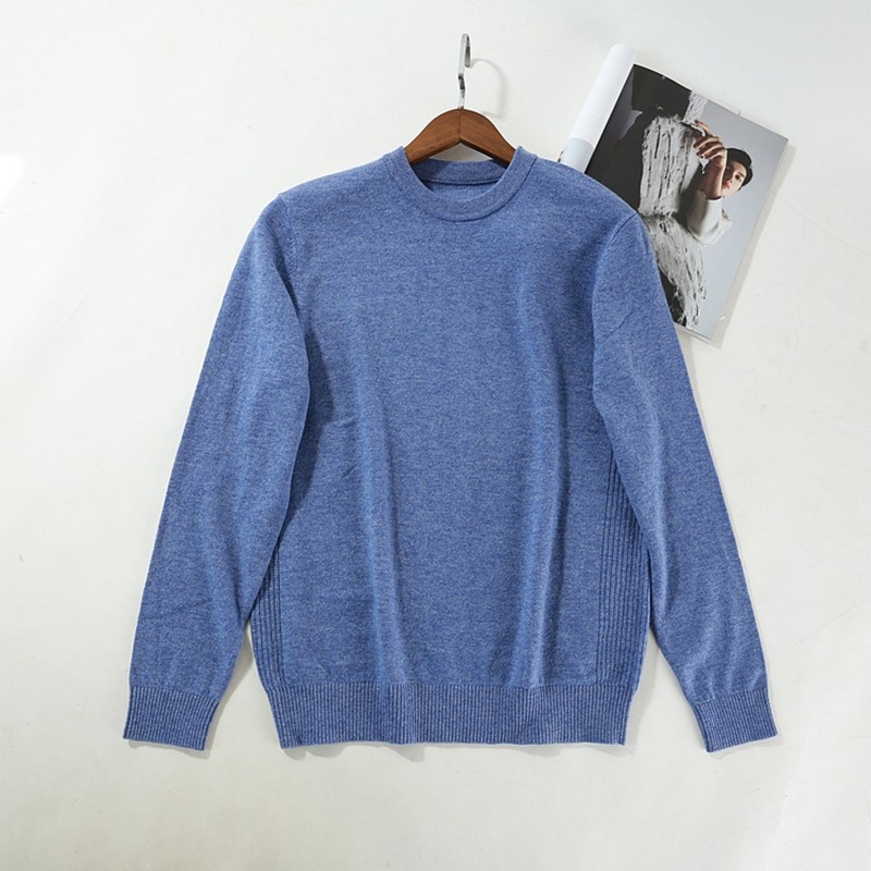 晓晓衣铺 外贸男装 孤品系列款圆领羊毛针织毛衣~Z1332