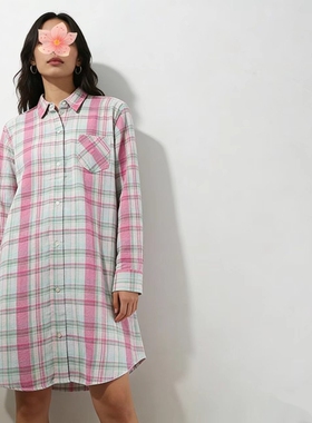 晓晓衣铺 外贸女装 J006舒适磨毛 超好品质中长款衬衫裙~~A4881