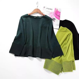 A1595 温暖好穿大美物简约B入百搭设计羊毛针织衫 晓 外贸女J003