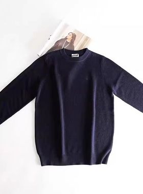 晓晓衣铺 外贸香家 时尚基础款 100%羊毛厚实毛衣针织衫女~A1785