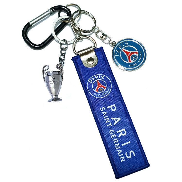 皇马利物浦巴黎圣日耳曼阿森纳国米AC米兰合金奖杯队徽钥匙扣挂件