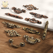 柜抽屉柜门把手 家具厨柜吊环拉手鞋 青红古铜复古欧式 古典老式