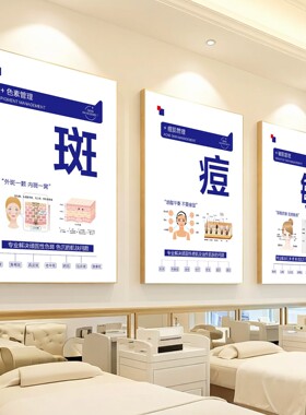 斑痘敏祛斑痘敏医美微整形美容院装饰画皮肤管理水光针海报挂画