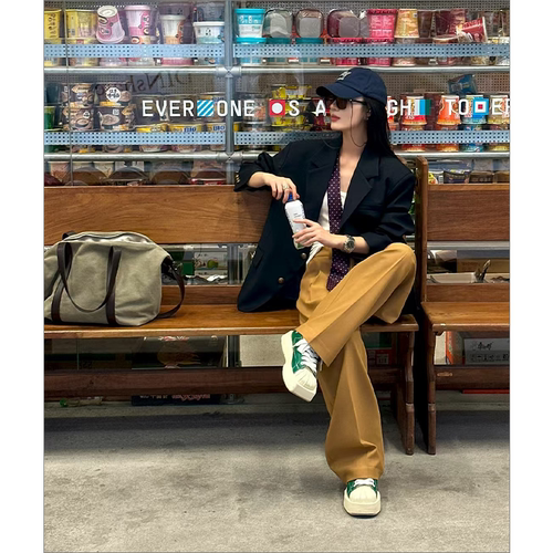 韩版高级感炸街宽松chic西服外套