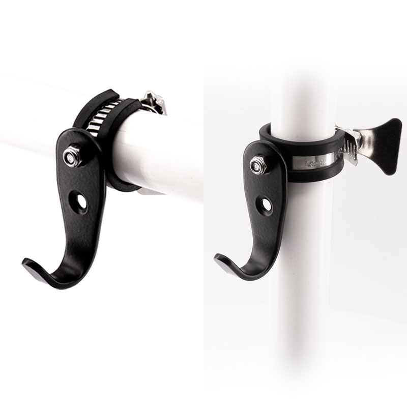 圆管可调节挂衣钩源生不锈钢