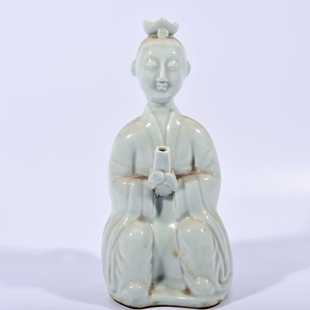 大宋湖田窑影青釉道士诵经壶