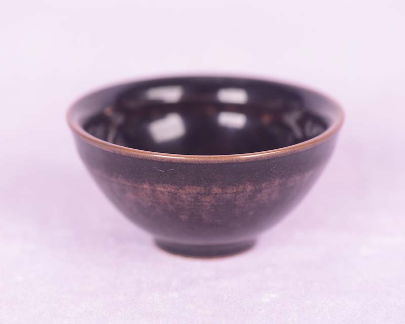 大宋天目吉州窑树叶木叶乌金釉酒杯茶杯