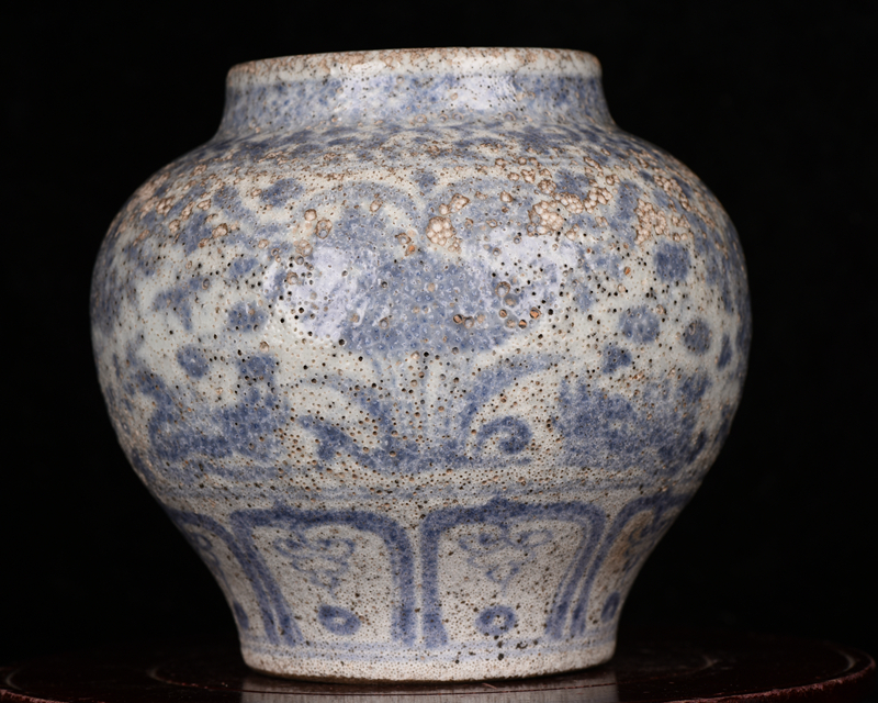 元青花鸳鸯荷花莲塘纹满池娇外销回流罗斯柴尔德火漆印罐