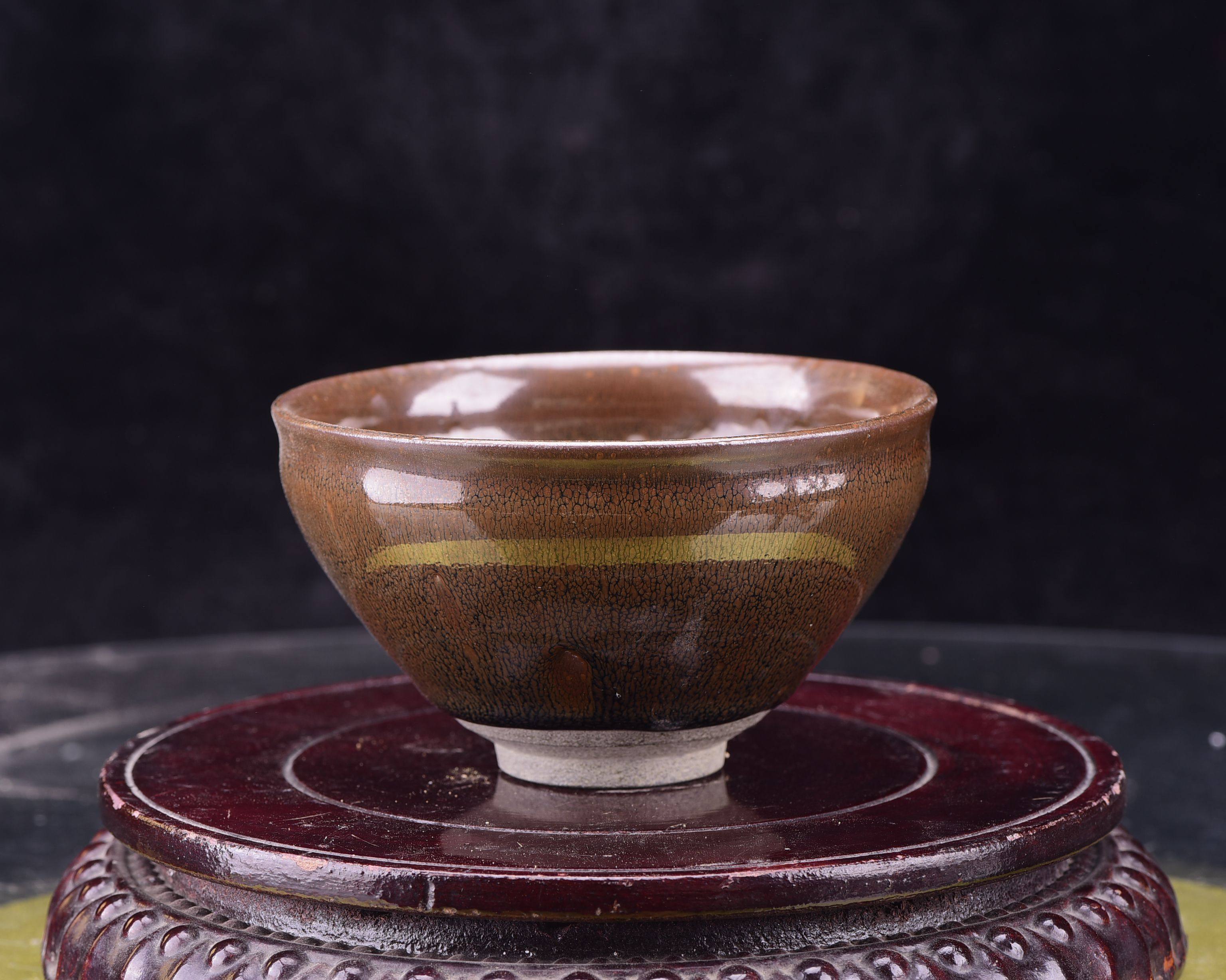 大宋天目山道场建窑鹧鸪斑兔毫酒杯斗茶盏茶杯