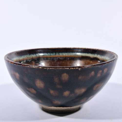 大唐天目山松柴烧制窑变禅意夔龙纹回流茶杯