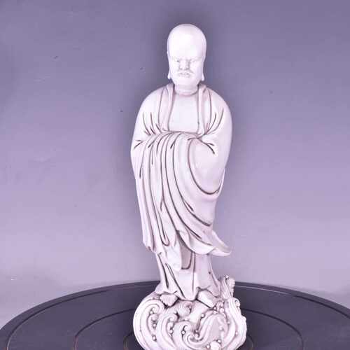 大明万历年何朝宗印达摩一苇渡江