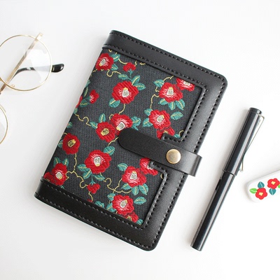 真皮手帐书衣布艺笔记本定页