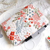 花海 hobo 重工刺绣 手帐定页书皮 布艺手工书衣本套