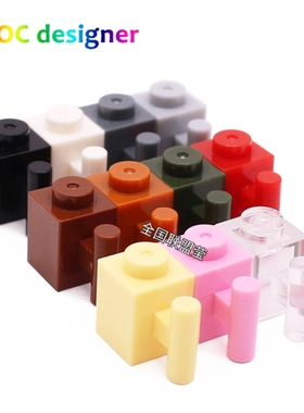 MOC 2921 28917兼容积木单侧带柄砖玩具零配件