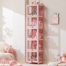 手办展示柜夹缝柜夹缝玩具收纳柜窄储物柜家用透明亚克力陈列柜