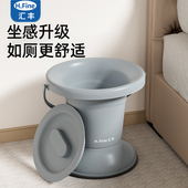 孕妇起夜马桶坐便器移动高脚痰盂家用卧室带盖防臭老年人小尿盆桶