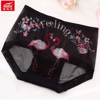 富妮来女士中腰网纱内裤