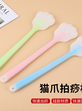钧汇猫爪拍硅胶经络拍痧按摩棒