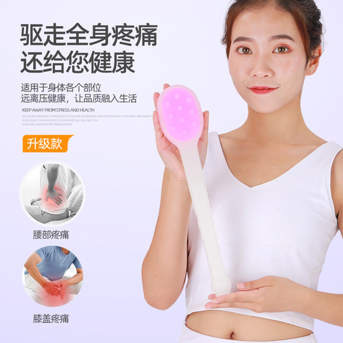 经络拍硅胶拍痧板拍拍棒捶背敲打器锤肩神器家用养生按摩颈肩专用