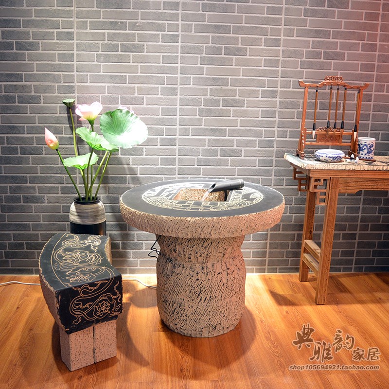 中式仿古树脂会所客栈茶几