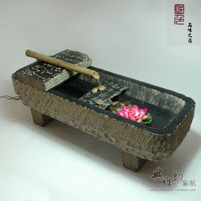 工艺创意中式风仿古树脂摆件假山