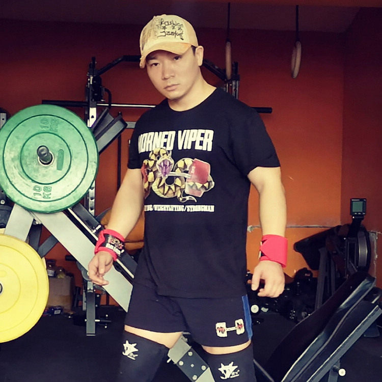力量举短袖纯棉男女款健身跑步