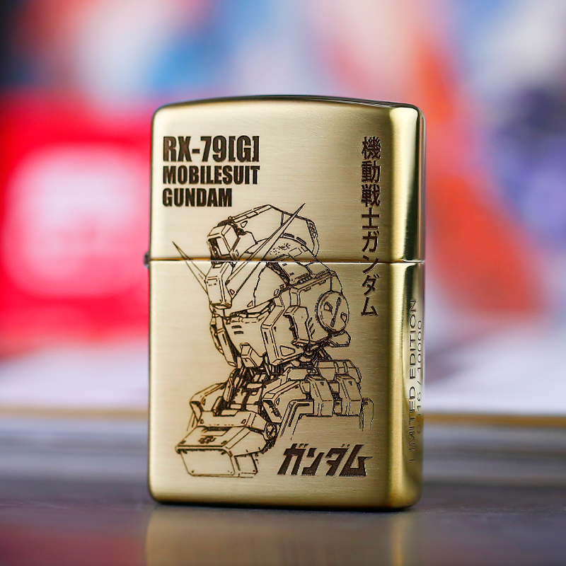 正版zippo煤油防风打火机创意机动战士 高达 敢达 限量版收藏级男