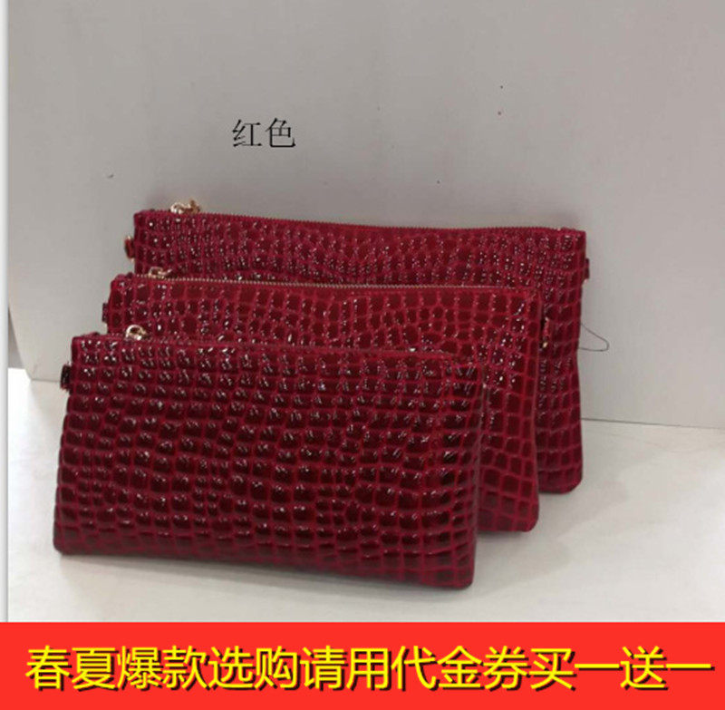 佰薇女包时尚元素手拿手提斜挎经典百搭牛皮横款拉链实体店同款