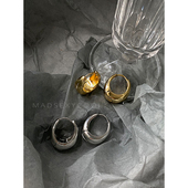 欧美轻奢celi刻字耳环女气质款 小众设计耳圈高级感耳饰耳钉女圈圈