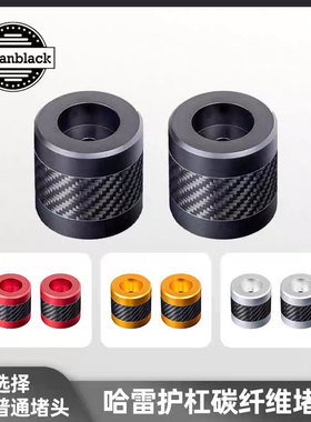 Advanblack哈雷路威ST一字杠碳纤维堵头 公路滑翔DS边箱护杠滑块