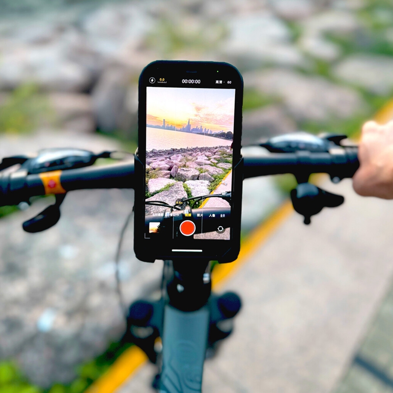 适用于brompton小布折叠自行车通用骑行手机支架防震防抖拍摄