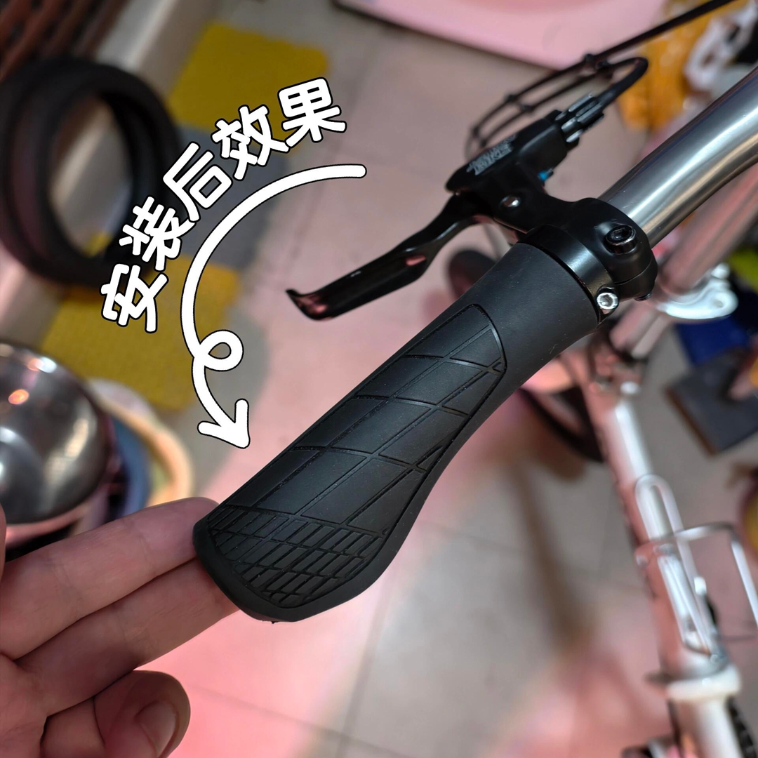 适用于brompton小布折叠自行车配件改装人间肉球握把手握把套