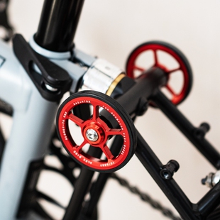 65MM易行轮小布改装配件 国布铝合金培林后货架推行轮Aline/Pline