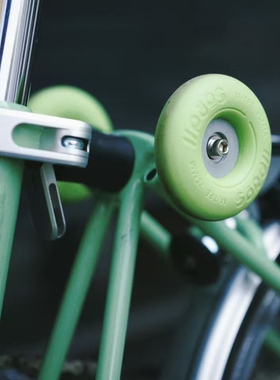 适用于brompton小布国布折叠自行车配件Soroll推行易行轮甜甜圈