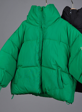 韩国原装进口秋冬男女童时尚洋气加厚羽丝绒面包棉服可爱保暖外套