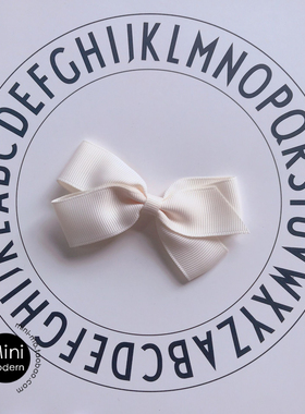 英国原装进口可爱洋气手工制作女童婴儿中号蝴蝶结边夹适合少发